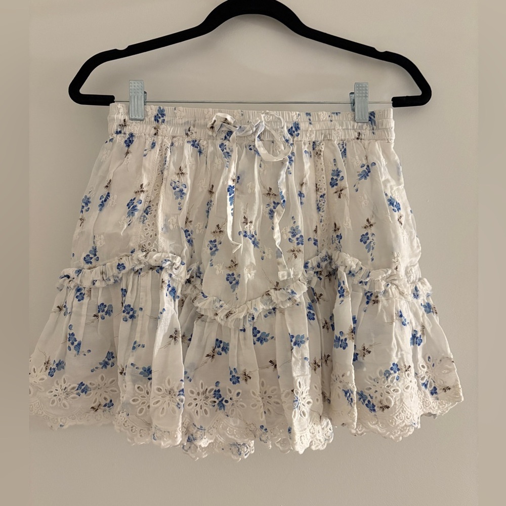 Loveshackfancy Mini Ruffled Skirt - image 2
